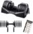 BYZOOM FITNESS Pure Series Adjustable Dumbbell – 12.5/25/27.5/75lb Single Unit OR Set of 2 – 5-in-1/ 10-in-1 / 21-in-1 Flexible Hand Weights for Home Gym, Strength Training & Fitness Workouts, White OR Black