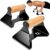 Rocalt Push Up Bars with Wooden Handles, Heavy Duty Steel Parallettes Push Up Handles, Anti-Slip Calisthenics Equipment for Home Gym, Wrist-Friendly Strength Training Bars