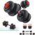Yoleo Adjustable Dumbbell Set, Free Weight Set with Silent Anti-Collision Air Cushion with Connector, 5-in-1 Dumbbells Set Includes Barbell, Kettlebells, Push up Stand, Weight Plate, Exercise & Fitness Dumbbells Weight Set for Home Gym Suitable Men/Women