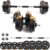Phoenix Fitness Dumbbells Weight Set, Adjustable 2 in 1 Barbell Set for Exercise, Muscle and Strength Training