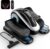 Under Desk Elliptical Machine,Electric Ellipse Leg Exerciser as Seen on TV for Seniors,12 Adjustable Speeds&12 Modes with Remote Control,Elastic Rope,Manual&Auto Mode for Home Office