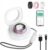 Smart Ring for Women Men, Health Fitness Tracker, IP68 Waterproof Rings, Sleep Ring with Charging Case and Ring Protector, Remote Photography, Family Care, No App Fees (Lavender Pink, 7#)