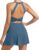 JAFINSY Womens Workout Tennis Dress with Built in Shorts and Bra Athletic Golf Activewear for Exercise