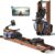 MERACH Water Rowing Machines for Home, Foldable Row Machine with 400LBS Weight Capacity, Dedicated Monitor and Comfortable Seat, Free MERACH App for Immersive Water Rower