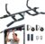 EPHESPORT New Version Pull Up Bar with Resistance Bands, No Screwing Pullup Bar for Doorway, Ergonomic Grip, USA Original Patent Design, 440 Lbs Capacity, Chin Ups Strength Training Equipment