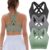 FITTIN Padded Sports Bras for Women: Support Strappy Adjustable Straps Cross Back Sport Bra Pack for Workout Yoga Running Gym