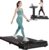 Incline Treadmill for Home, 300+ lb Capacity, Quiet Foldable Treadmills with Handle Bar, Compact Running Machine Walking Pad with APP