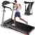 ANCHEER 2025 Premium Treadmill – 3.5HP Treadmills 350+ LBS Weight Capacity- 3-Level Incline, Foldable Design, Adjustable Height with Desk & Pulse Sensor – Perfect for Home Office & Family Workouts