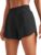 CRZ YOGA Womens High Waisted Running Shorts Mesh Liner 3” Dolphin Quick Dry for Athletic Gym Track Workout with Zip Pocket