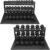 WF Athletic Supply Rubber Encased Hex Dumbbells with Rubber Grip Contoured Handle for Muscle Toning, Strength Building & Full Body Workout