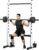 Soozier Squat Rack with Pull-Up Bar, Adjustable Power Rack with Barbell Bar, Multi-Functional Bench Press Rack for Home Gym Strength Training