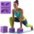 2 Pcs Large Yoga Blocks Rabbit ear groove shape- Supportive Latex-Free Eva Foam – Soft Non-Slip Surface with Beveled Edges for Yoga, Pilates, Meditation – Yoga Accessories for Stability, Balance, Deepen Stretches,yoga blocks set
