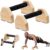 Push-up Stand, 2 PCS Wood Pushup Bars Non-Slip Base Exercise Home Workout Equipment, Wooden Parallettes Handle Stands Grip for Men Strength Training, Planks Calisthenics