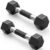PAPABABE Hex Dumbbell Set with Rubber Grip 2.5-125lb, Odorless Rubber Coated Weight Fixed Dumbbells Set of 2, Weights for Women at Home, Hand Weights for Home Gym & Strength Training,Pesas Para Ejercicios