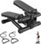 Mini Stair Steppers with Resistance Bands for Exercise at Home, Portable Exercise Twist Stepper Machine for Full Body Workout, Hydraulic Fitness Stepper with LCD Monitor，Black