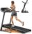 THERUN Incline Treadmill for Running and Walking, 300 lbs Weight Capacity, Wide Belt, 3.0 HP, 18″ LED Screen, 2 Layers Shock-Absorbing