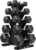 Hex Weights Dumbbells Set with Rack, 75-550 lb Rubber Coated Dumbbell Sets with Storage, Free Hand Weight for Strength Training, Exercise, Fitness, Home, Gym, Heavy Duty
