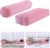 ROYALAY 2 Pcs Yoga Bolster Pillow for Restorative Yoga, Rectangular and Cylinder Meditation Pillow Set with Carrying Handles, Supportive Cushion for Exercise Workout Stretching Meditation,Pink