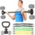 3 in 1 Dumbbell Converter Bar Set – Convert Dumbbells to Barbell & Kettlebell for Home Gym, Multi-Functional Strength Training Bar with Secure Clamps, Space-Saving Weight Lifting System (Black)