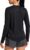 SANTINY Lightweight Long Sleeve Workout Tops for Women Breathable Tennis Active Sports Top Gym Yoga Athletic Running Shirts