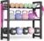 3-Tier Adjustable Dumbbell Rack, Heavy-Duty Weight Rack for Home Gym, Space-Saving Weight Storage Rack for Dumbbells, Kettlebells, Barbells & Plates (Rack Only)