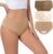 Camel Proof Seamless Underwear for Women 3 Packs No Show Invisible Cheeky Panty Liners Workout Gym Yoga Panties