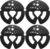 Yes4All Fractional Weight Plates Set, Available In Steel And Rubber, Set of 2/4/6 Plates in 1.25LB, 2.5LB, or 5LB Sizes, Micro Change Plates for Dumbbell and Olympic Barbell Weightlifting