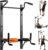 Wall Mounted Foldable Dip Station Pull Up Bar for Home Gym, Multi-Function Fitness Rack, Strength Training Dip Stands, Resistance Band Tube Organizer