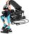 Mini Portable Stepper Machine with Resistance Bands – 330LBS Weight Capacity, Adjustable Height, LED Monitor for Full Body Workout