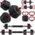 Adjustable Dumbbells, 20/30/45/70/90lbs Free Weight Set with Connector,5 in1 Dumbbells Set Used as Barbell,Kettlebells,Push up Stand,Fitness Exercises for Home Gym Suitable Men/Women