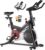 Exercise Bike for Home – 350LB Indoor Cycling Bike, Low Noise Stationary Spin Bike with App Sync, Adjustable Seat, LCD Monitor, Smooth & Quiet for Cardio Workout