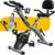 Exercise Bike, 5 in 1 Foldable Stationary Bike for Seniors, 16-Level Adjustable Magentic Resistance, Indoor Workout Bike with 330LB Capacity, Comfortable Seat Backrest X-bike