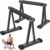 Dolibest Push Up Bar, 12” High Parallettes Bars with 8 Rubber Feet & Comfortable Handle, Dip Bars with Stable Triangle Base for Calisthenics, Handstand, Gym & Home Exercise, Easy Assembly (600LB)