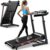 Walking Pad Treadmill with15% Auto Incline, Folding Treadmills for Home, 350LBS Capacity, Portable Treadmill with Multi-Function Console, Heart-Rate and Speaker