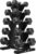 Hex Weights Dumbbells Set with Rack, 75-550 lb Rubber Coated Dumbbell Sets with Storage, Free Hand Weight for Strength Training, Exercise, Fitness, Home, Gym, Heavy Duty