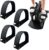 4pcs Universal Elliptical Machine Pedals Straps, Trainer Straps Leg Pedal Exercixer for Fitness