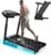 Redliro Treadmill with 15% Auto Incline – 350 lbs Capacity Foldable Running 3.0HP Treadmill for Home – Adjustable Handrail Height – APP & Voice Control – Bluetooth Speaker (Black)