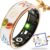 Smart Ring for Women Men Fitness Tracker with Heart Rate, Blood Oxygen, Blood Pressure, Sleep Monitoring, Step Counting, IP68 Waterproof, No Subscription Fee (Enamel Color, #7)