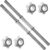 A2ZCARE Standard Dumbbell Handles, 1 inch Dumbbell Handles, Adjustable Dumbbells Handles 1 inch Pair Fit Weight Plate 1 inch – Multiple Options 14 to 24 inch