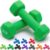 Portzon Weights Dumbbells 10 Colors Options Compatible with Set of 2 Neoprene Dumbbells Set,1-15 LB, Hand Weights for Exercise and Muscle Toning ，Anti-Slip, Anti-roll, Hex Shape