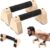 Wooden Push Up Stands & Handstand Parallettes Bars, Solid Wood Push Up Handles with Non-Slip Base for Home Gym, Calisthenics & Strength Training(Wood Color,Size:7.87inch)
