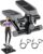 Amicus Mini Stepper with Handlebar for Exercise, Stair Stepper with Resistance Band, Hydraulic Fitness Stepper Machine for Home, 330lbs Weight Capacity