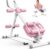 EPHESPORT Multifunctional Ab Machine, Adjustable Ab Workout Equipment, Ab ＆ Sit Up Machine for Stomach Workout, Foldable Abdominal Trainer With Knee and Back Protection, Full Body Workout for Home Gym