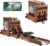 Water Rowing Machine for Home, Touchscreen Smart Display, Dual Resistance Drawer Rower, Kinomap App, No Installation Required, Foldable, Aluminum Rail, Breathing Light, 350LBS Capacity