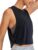 CRZ YOGA Pima Cotton Cropped Workout Tank Tops for Women – Sleeveless Sports Athletic Yoga Running Gym Crop Shirts
