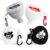 Protein Powder Funnel Set – Travel Protein Powder Container to Go with Carabiner & Reinforced Caps to Stop Spills – Protein & Pre Workout Powder Supplement Funnel for Bottles & Shakers – 4 Pack