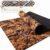 Deluxe Cork Yoga Mat – Gold, Coffee or Vegan Leather Cork Surface & Natural Rubber Base – Premium Natural & Eco Friendly Materials – Includes Signature Handmade Boho Bag