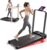 RHYTHM FUN Incline Foldable Treadmill, Walking Pad Treadmill with Incline, 300 lbs Portable Treadmills with Handles for Home Office Use, Under Desk Compact Walking Pad