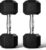 GRETERST Dumbbells Set Rubber Coated Hex Hand Weights Exercise & Fitness for Home Gym Workouts Strength Training Equipment, Black, 5LB