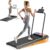 Walking Pad Treadmill with Handle Bar, 2.5 HP Portable Compact Under Desk Treadmills, 5.0 Speed Walking Pad with App, Small Folding Treadmill for Home Office, LED Display